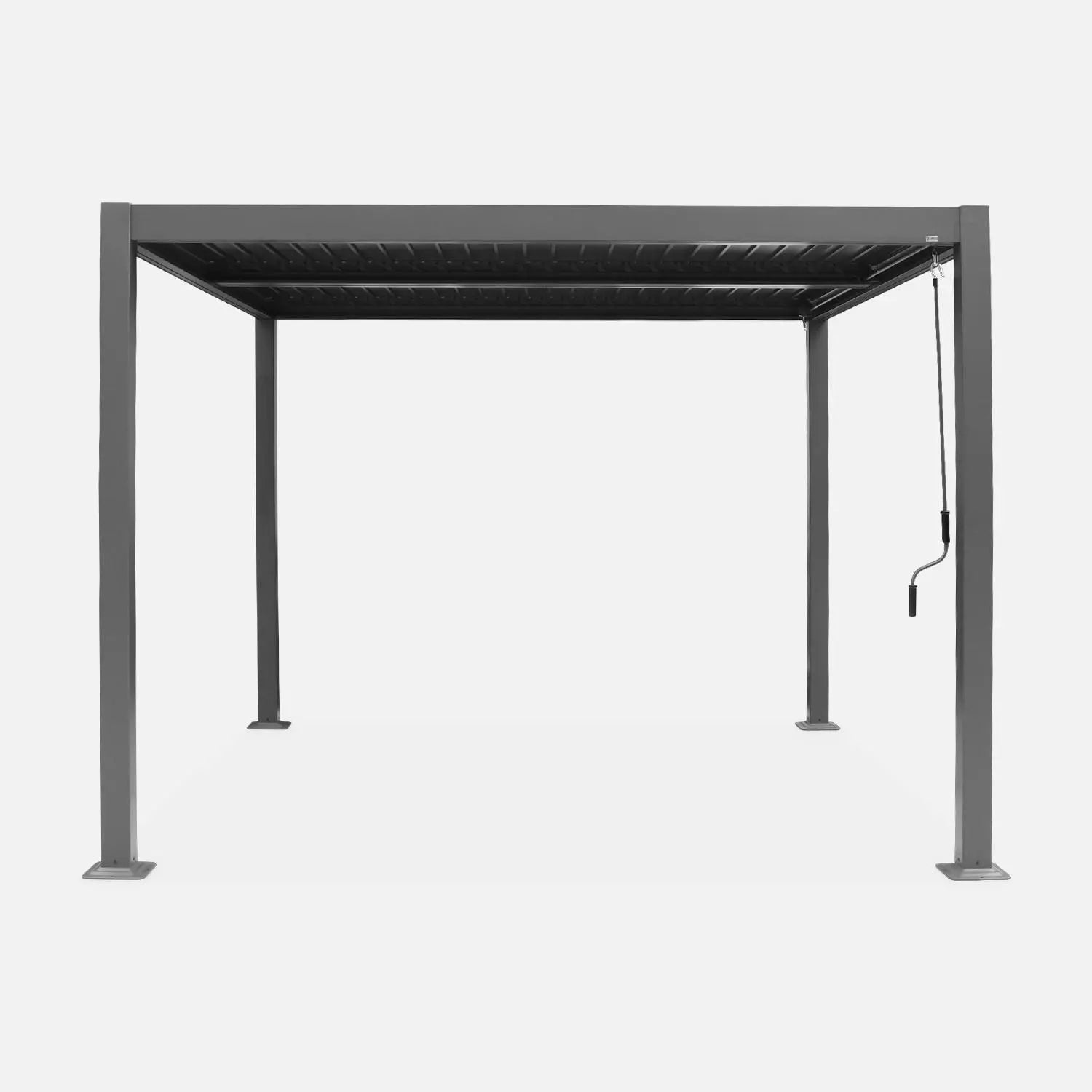 Palace 3x3m Louvered pergola aluminium and steel 3 x 3m