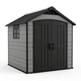 Keter 7.5’x11’ Premier Heavy Duty Plastic Shed Grey