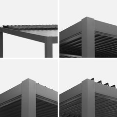 Palace 4x3m Louvered Pergola – Aluminium & Steel