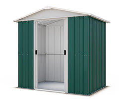 YardMaster 6 x 6 ft Emerald Deluxe Metal Shed